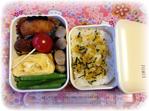 a bento that I made in a certain morning 