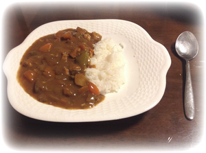 curry and rice that I cooked